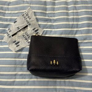 Portland Leather Small Chelsea Pouch ~ COBALT BLUE ~ VERY DARK BLUE ~ BNNU